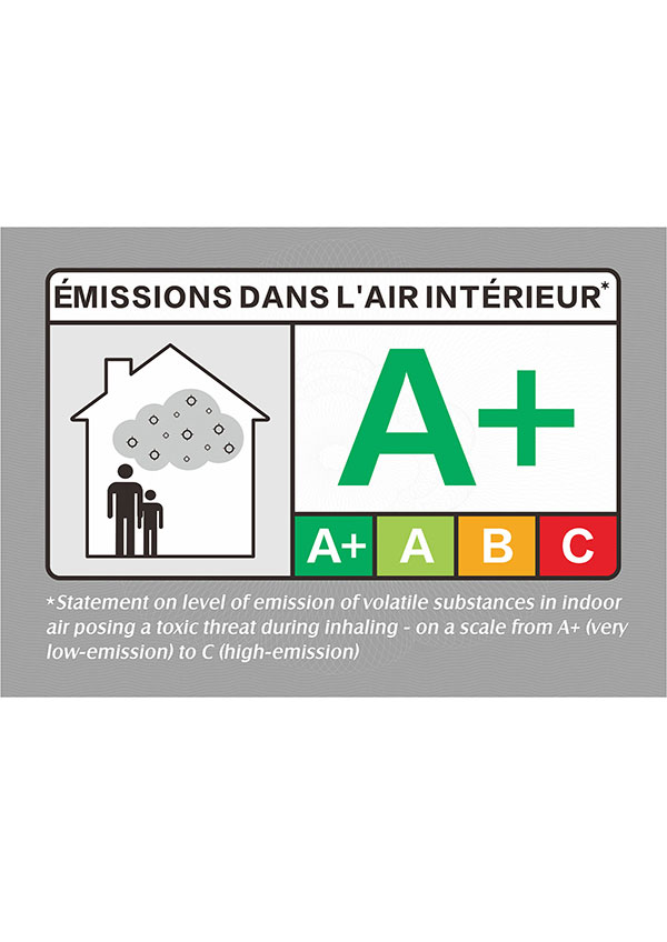 法國VOC檢測標準A+認證
